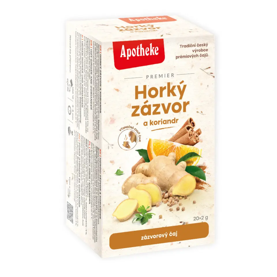 APOTHEKE Horký zázvor a koriandr čaj 20 sáčků