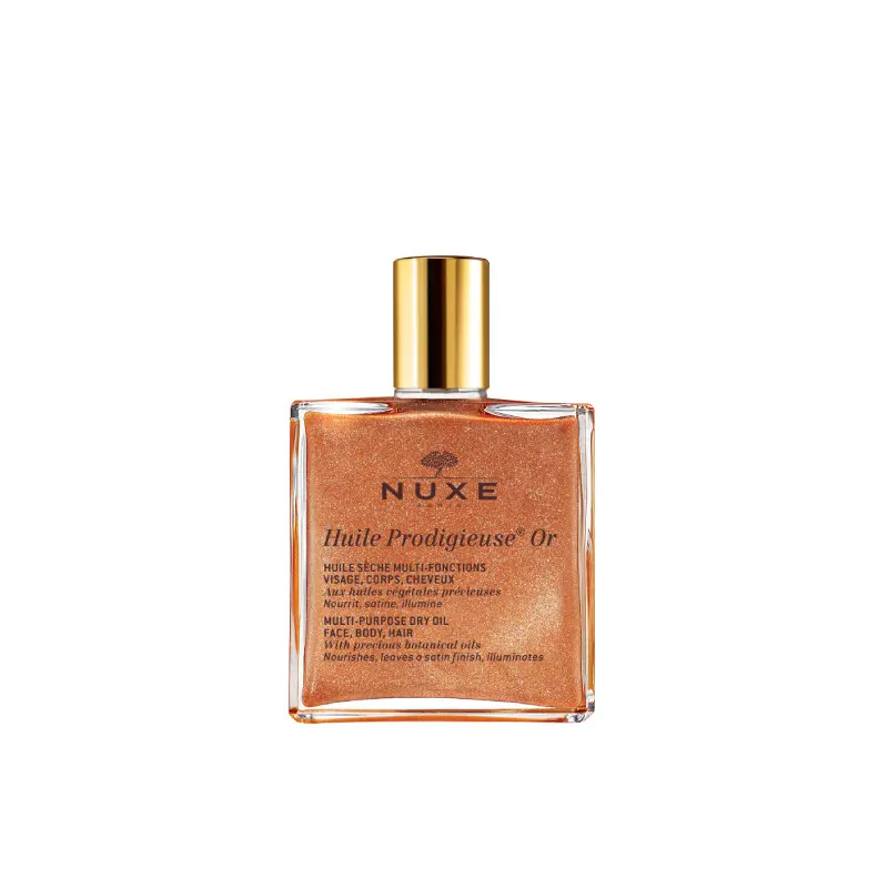 Nuxe Huile Prodigieuse® OR Multifunkční třpytivý suchý olej multifunkční třpytivý suchý olej na pleť, tělo a vlasy 50 ml