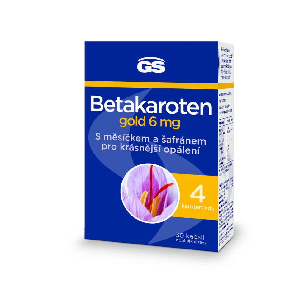 GS Betakaroten gold 6 mg 30 kapslí