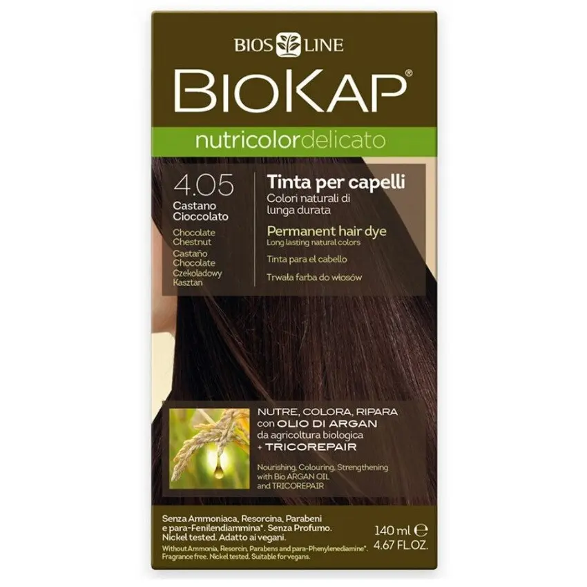 BIOKAP Barva na vlasy 4.05 Kaštan-čokoláda 140 ml