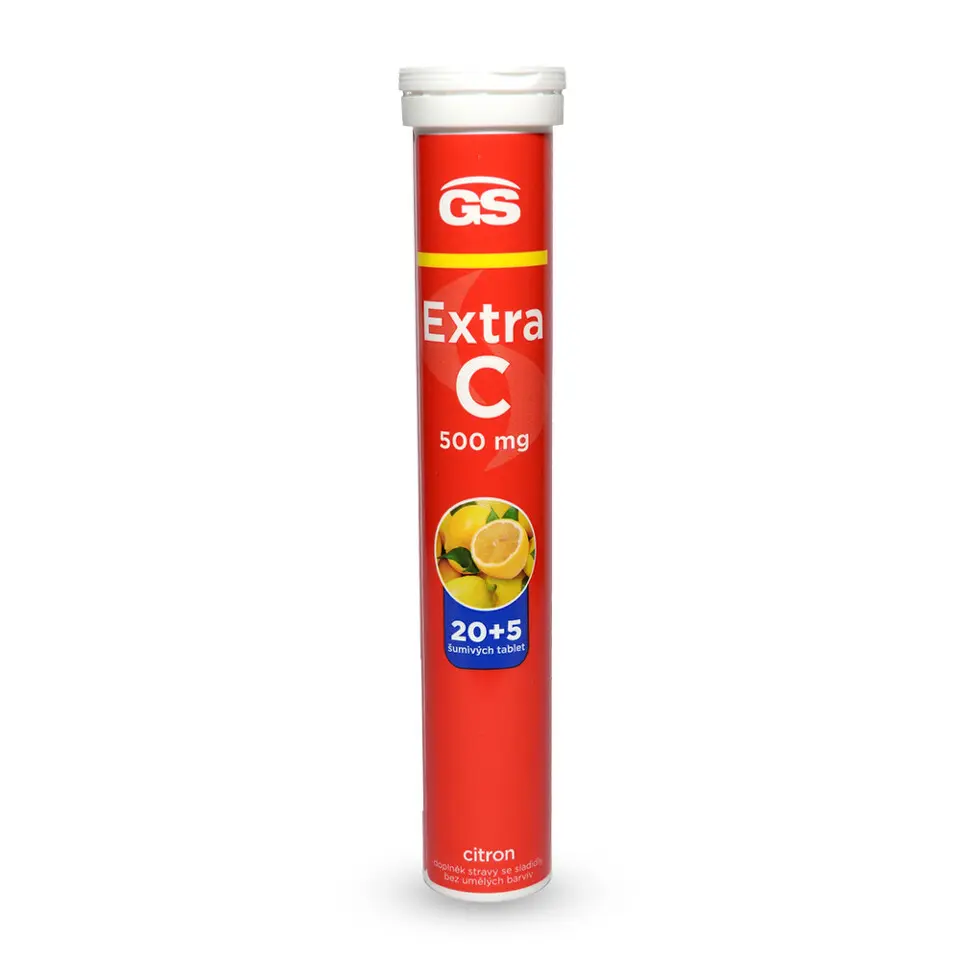 GS Extra C 500 citron 20+5 šumivých tablet
