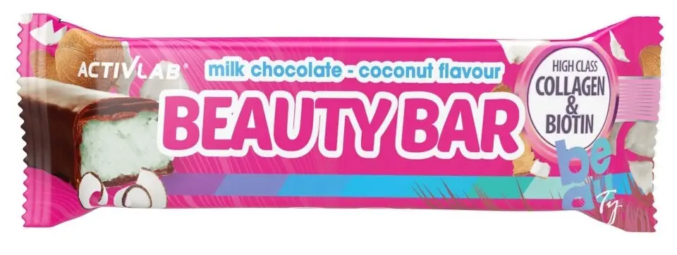 ActivLab Beauty Bar mléčná čokoláda a kokos 50g