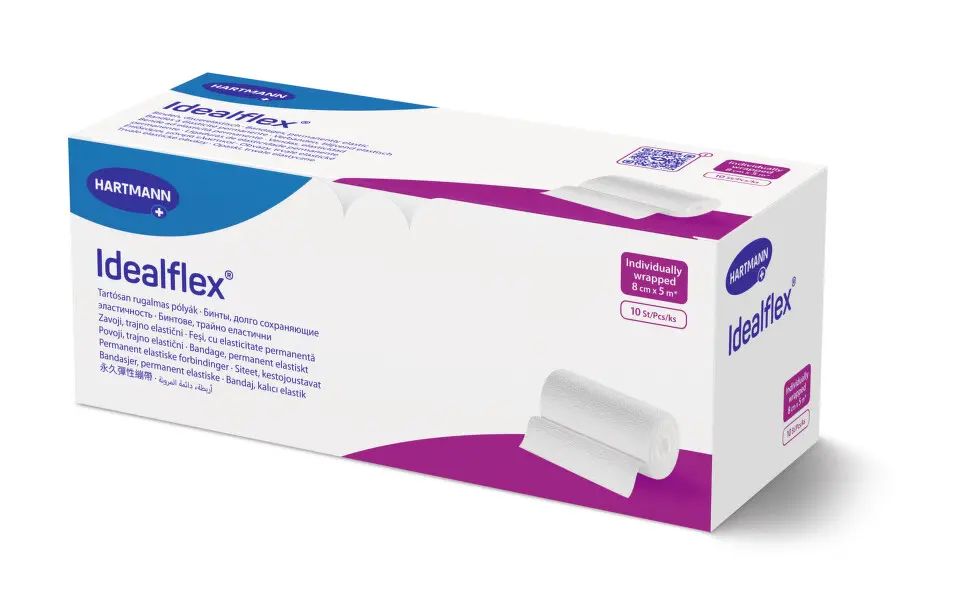 OBINADLO ELASTICKÉ IDEALFLEX 8CMX5M,KRÁTKÝ TAH,1KS