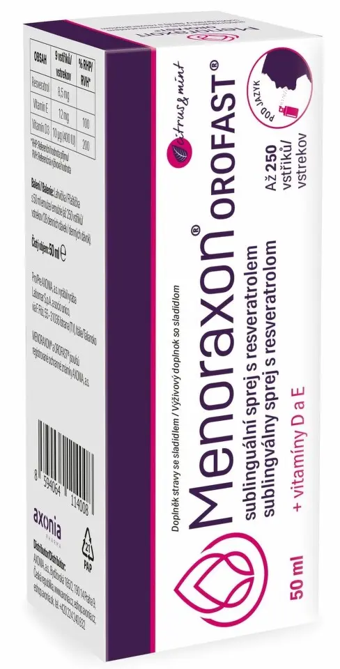 Menoraxon OROFAST sublin.sprej s resveratrolem50ml