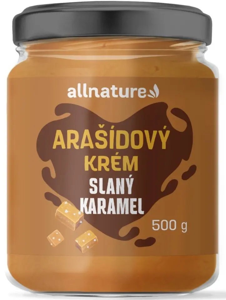 Allnature Arašídový krém slaný karamel 500g