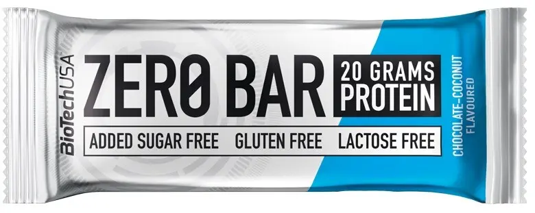 BioTech USA Zero Bar, proteinová tyčinka, 50 g Příchuť: