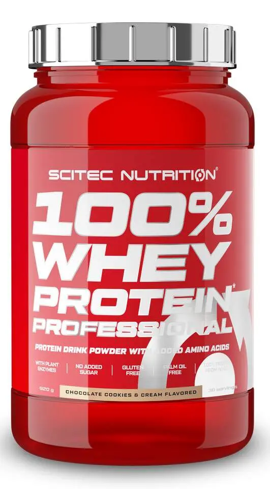 Scitec Nutrition 100% WP Professional 920 g chocolate cookies cream
