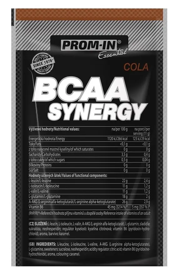 Prom-in Essential BCAA Synergy vzorek 11 g - cola