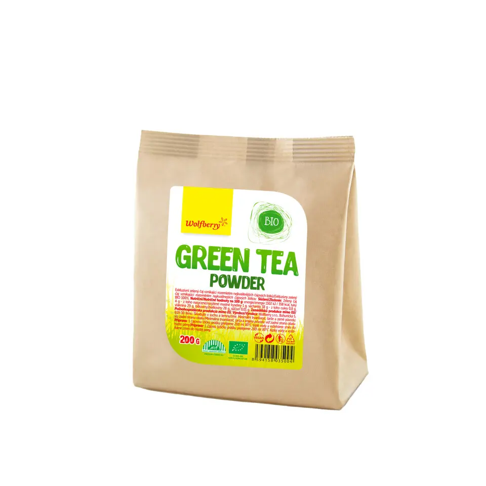 WOLFBERRY Green tea powder zelený čaj BIO 200 g
