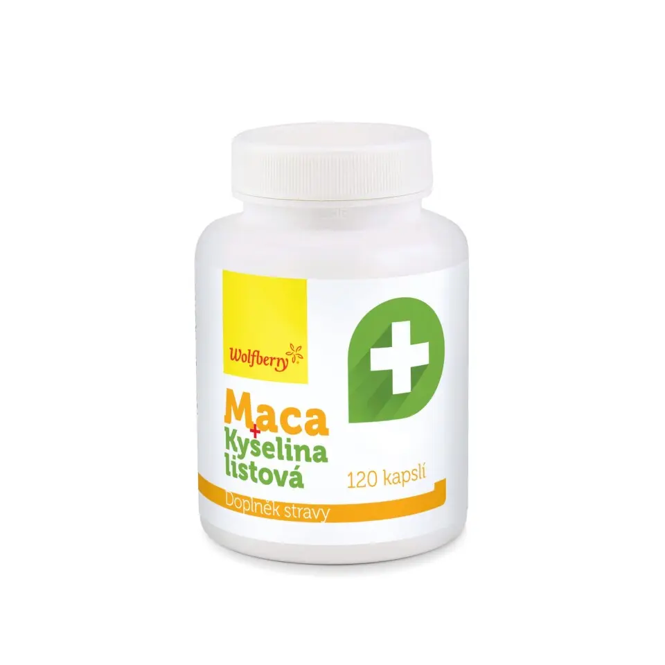Wolfberry Maca extrakt + Kyselina listová 120 kapslí