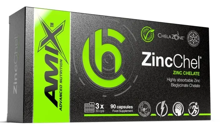 Amix ChelaZone ZincChel 90 Vcps - Zinc Chelate