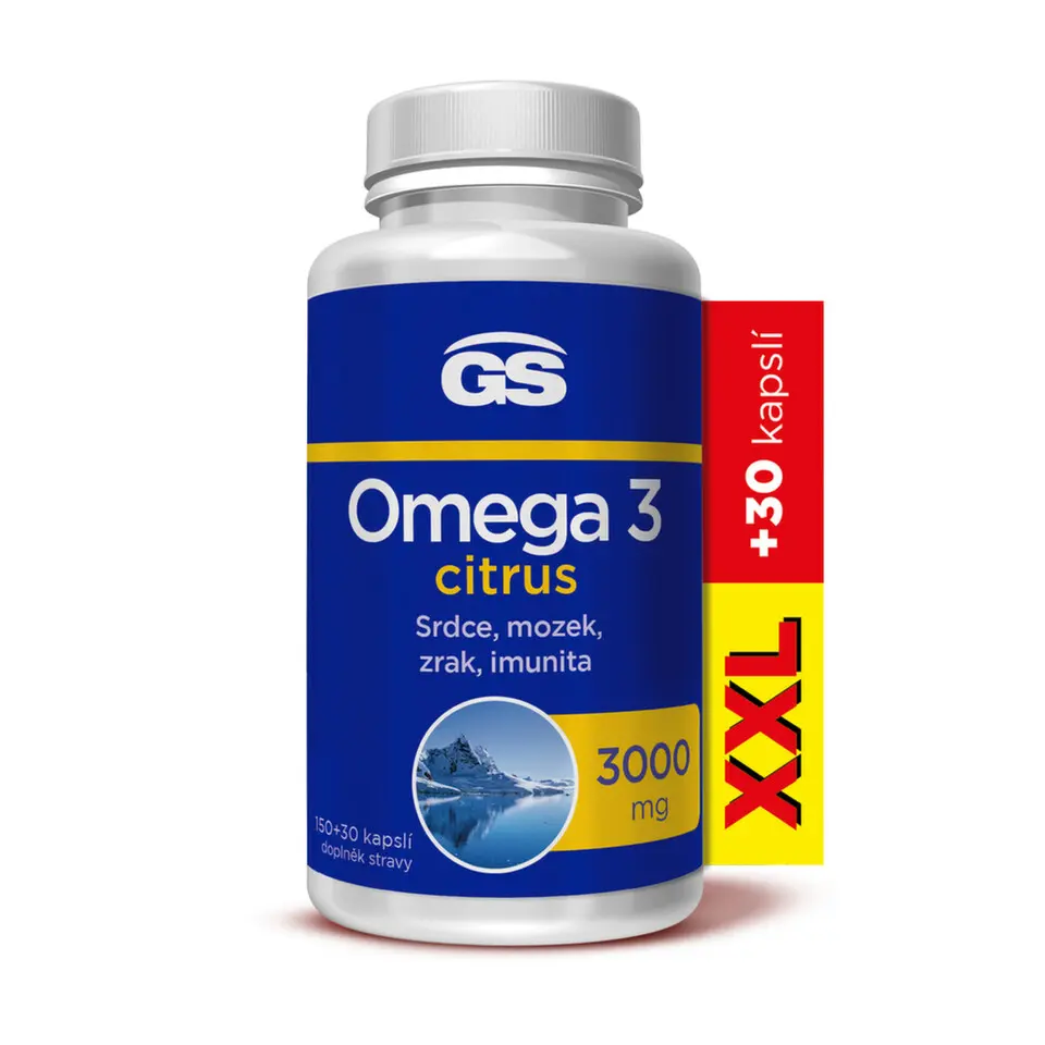 GreenSwan GS Omega 3 citrus 150 + 30 kapslí XXL