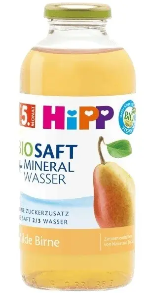 HiPP BIO Nápoj Hruška s neperlivou pramenitou vodou 500 ml