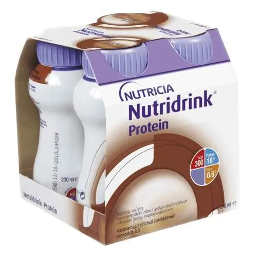 NUTRIDRINK PROTEIN S PŘÍCHUTÍ ČOKOLÁDOVOU POR SOL 4X200ML