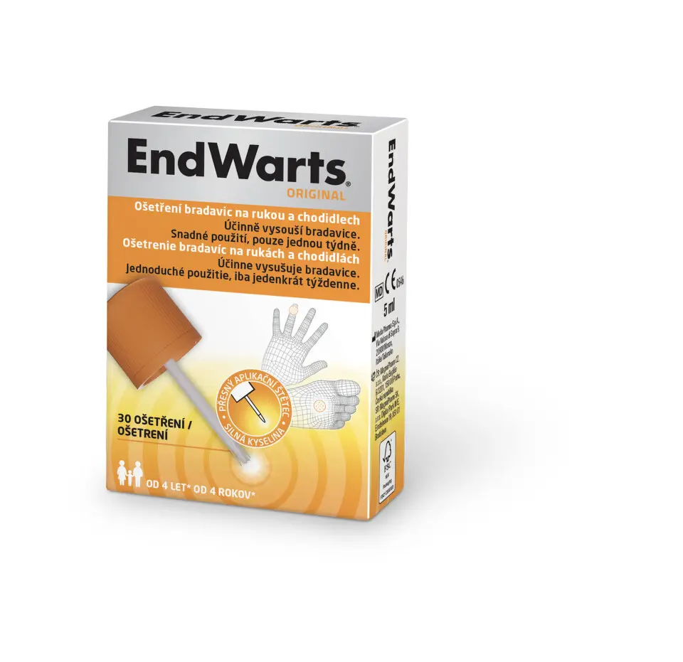 EndWarts ORIGINAL roztok k odstranění bradavic 5ml