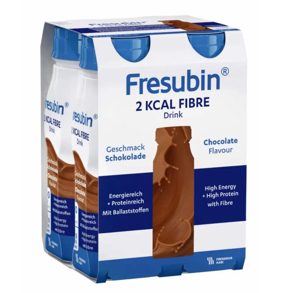 FRESUBIN 2 KCAL FIBRE DRINK PŘÍCHUŤ ČOKOLÁDOVÁ POR SOL 4X200ML