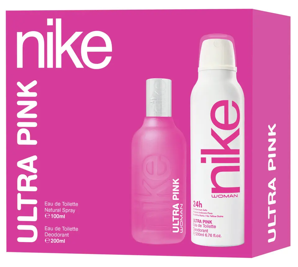 NIKE ULTRA PINK (EdT 100ml+Deo spray 200ml)