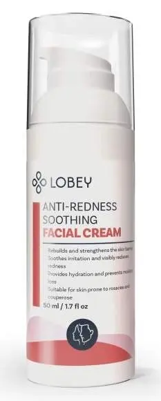 LOBEY Zklidňující krém na začervenání pleti 50ml