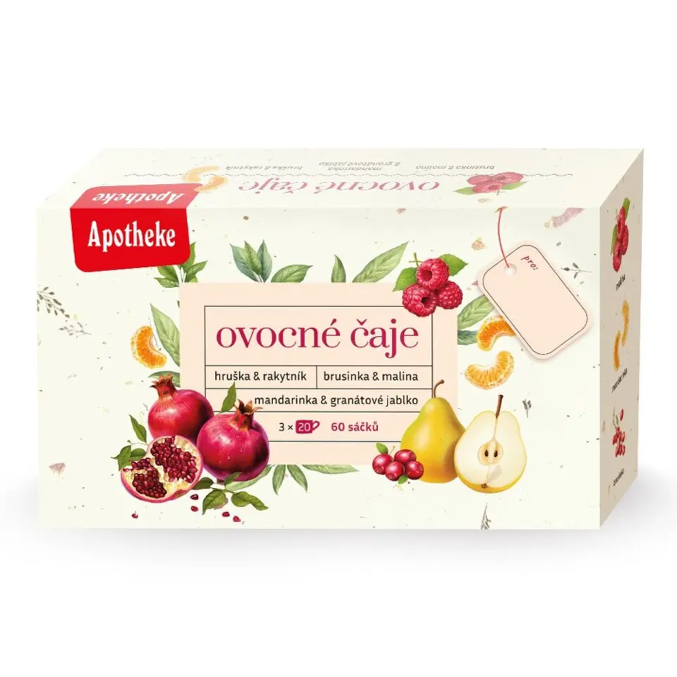 Apotheke kolekce ovocné čaje mix 3x20sáčků