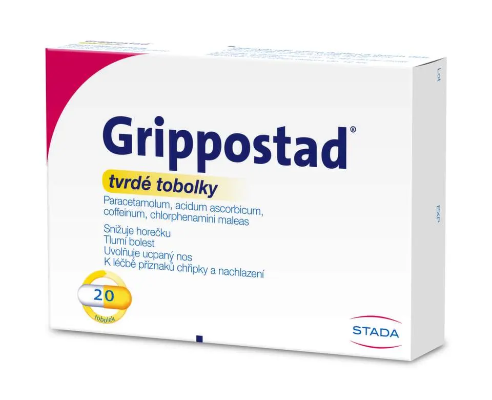 GRIPPOSTAD 200MG/150MG/25MG/2,5MG CPS DUR 20