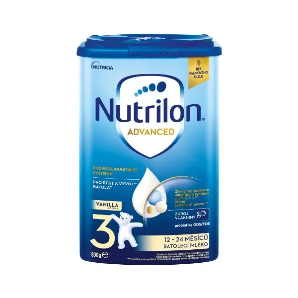 Nutrilon Batolecí mléko Advanced 3 s vanilkovou příchutí, 12m+ 800 g