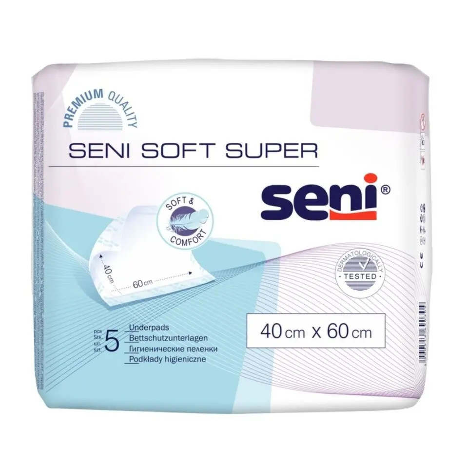 Seni Soft Super podložky absorpční 60x40cm 5ks