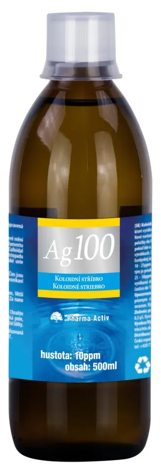 Koloidní stříbro Ag100 10ppm 500ml