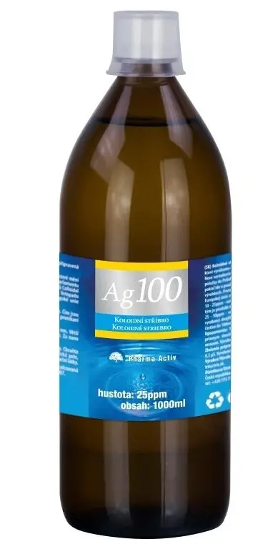 Koloidní stříbro Ag100 25ppm 1000ml