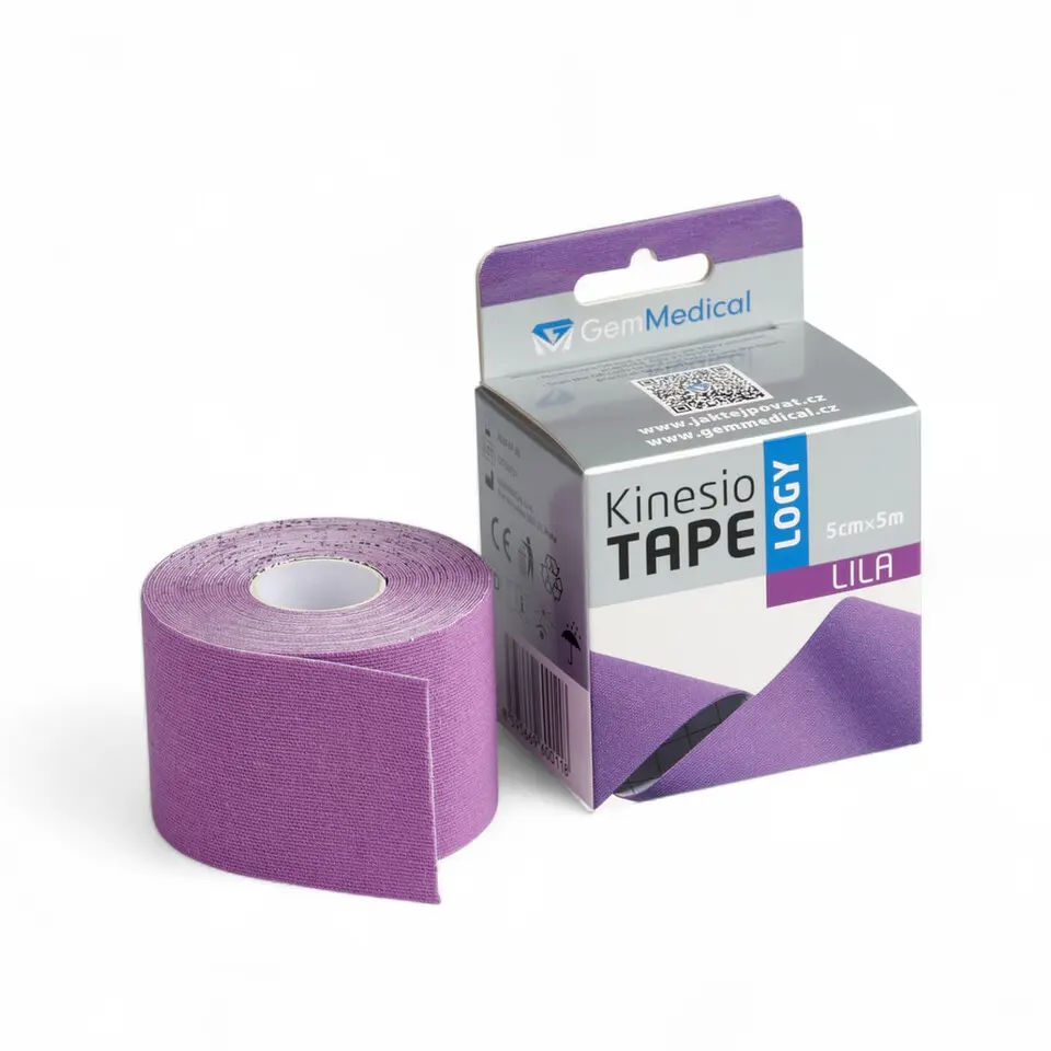 GemMedical kinesiology tape 5cmx5m fialový