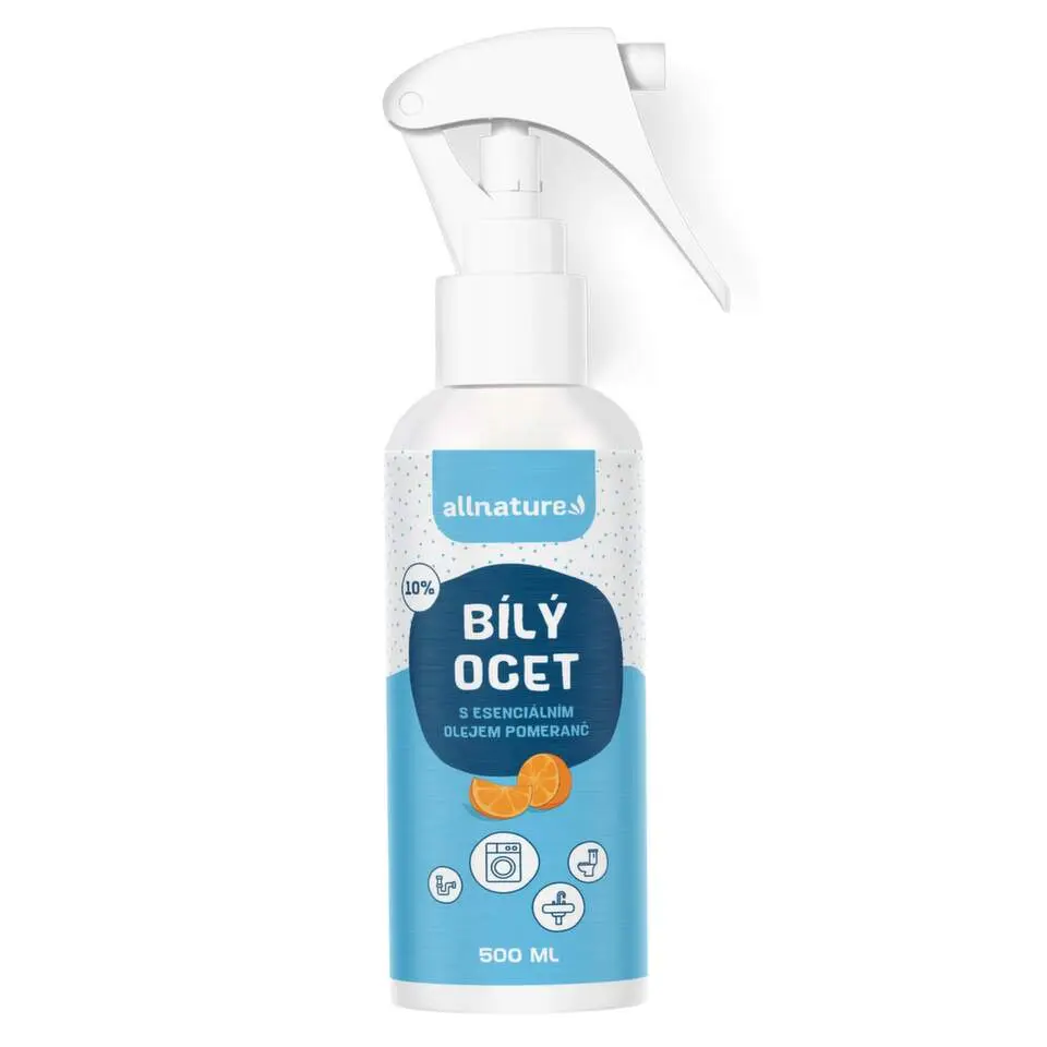 Allnature Bílý ocet sprej 10 % s vůní pomeranče 500 ml