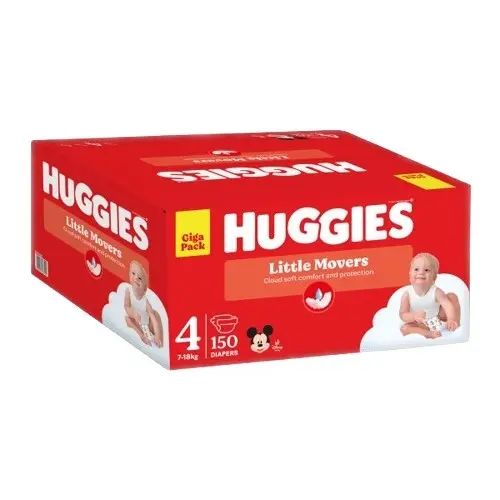 HUGGIES Little Movers 4 7-18kg 150ks box