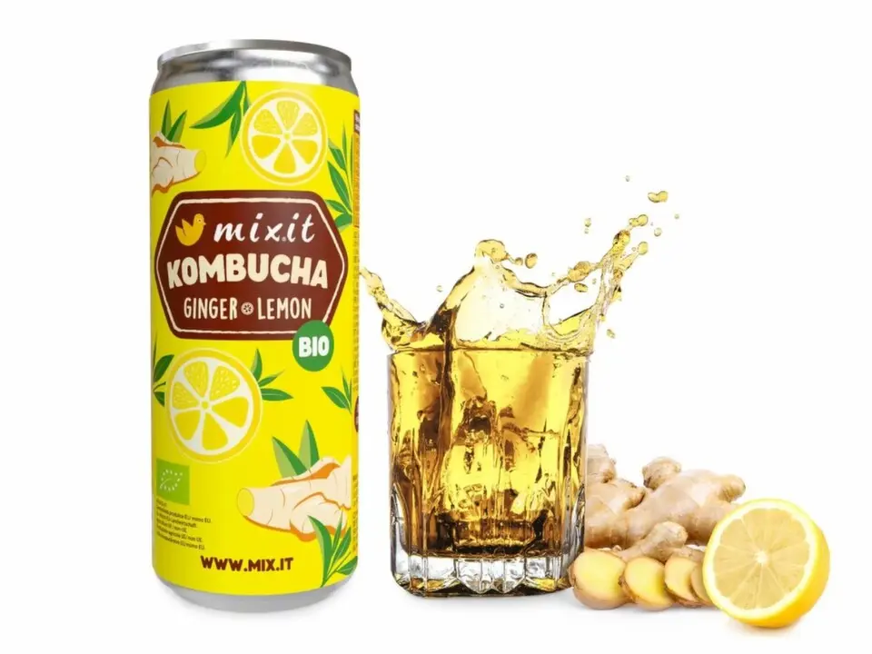 Mixit Kombucha Ginger&Lemon BIO 330ml