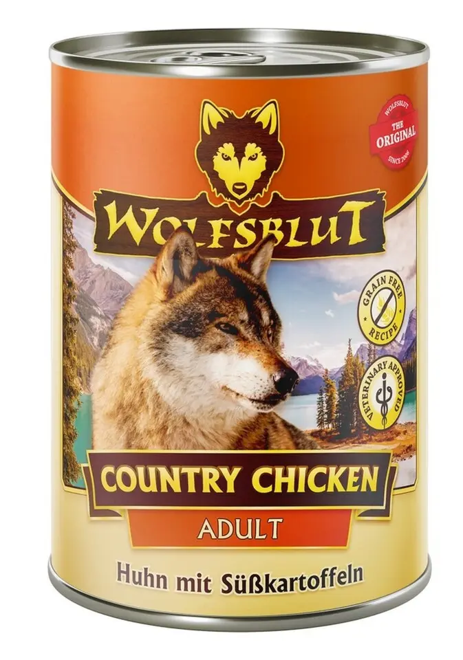 Wolfsblut Dog Adult Country Chicken konz. 395g