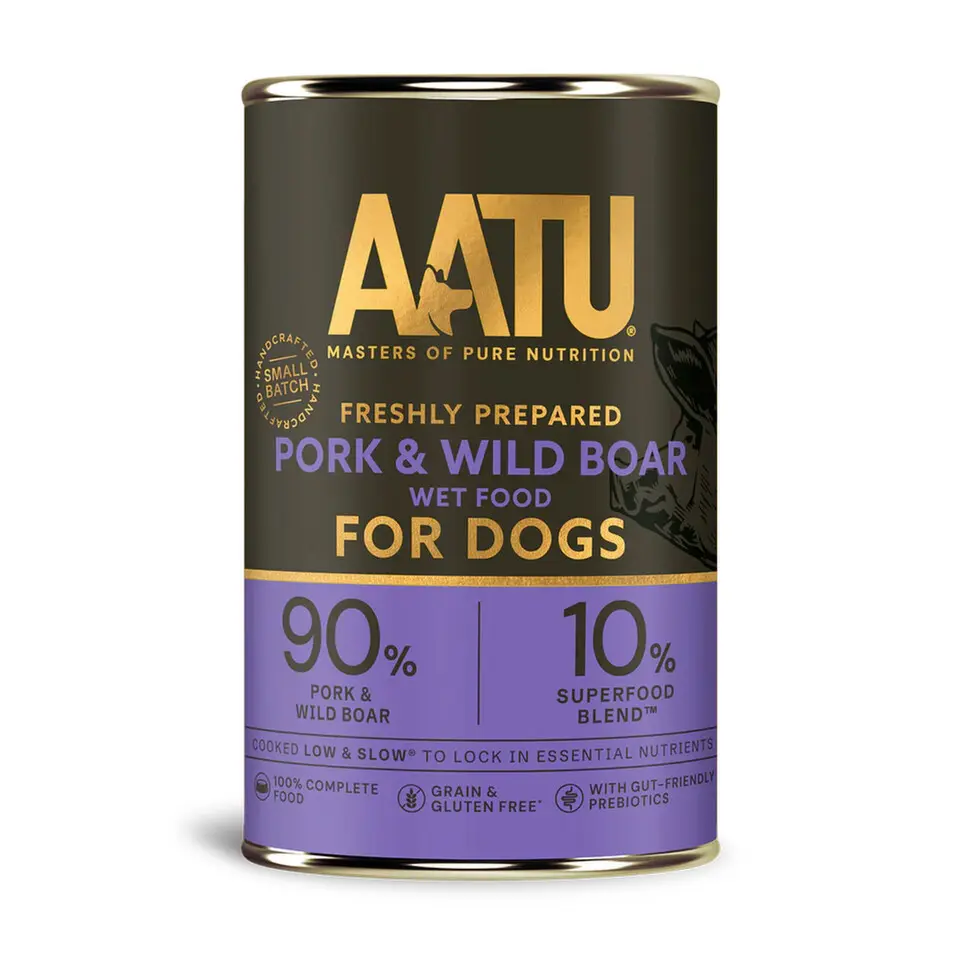 AATU Dog Pork&Wild Boar konz. 400g