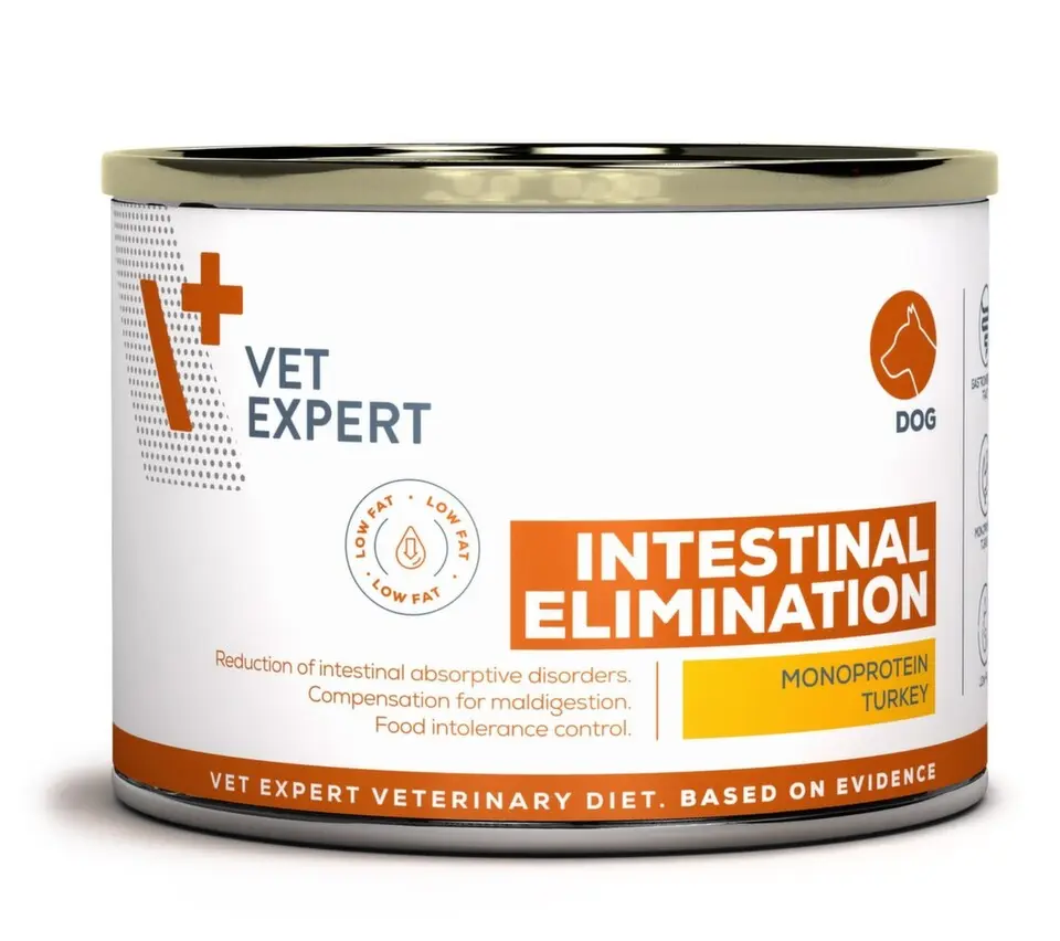 VetExpert VD 4T Intestinal Elim.Low Fat Dog konz.200g