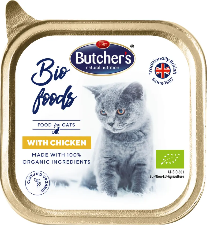 Butcher S Cat Bio s kuřecím vanička 85g