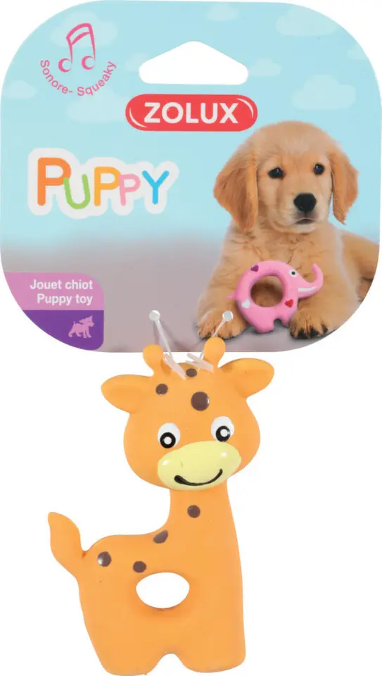 Hračka pes PUPPY Žirafa latex Zolux