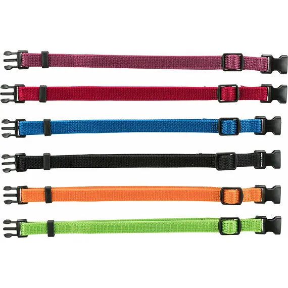 Obojek nylon pro štěňata rozez.M-L 22-35cm/10mm 6ks TR