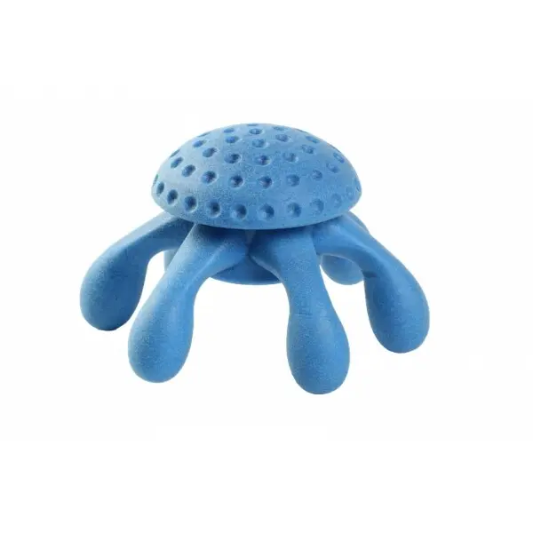 Hračka pes OCTOPUS MINI plov. z TPR modrá Kiwi