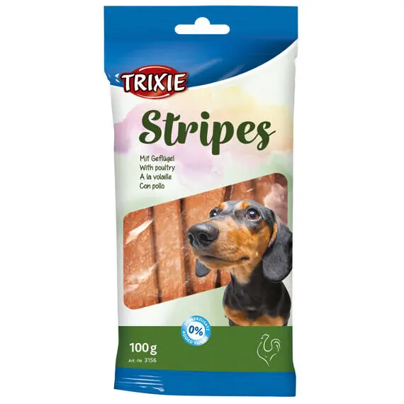 Pochoutka Snack STRIPES drůbeží pro psy 10ks/100g TR + Množstevní sleva