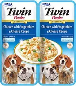 Churu Dog Twin Packs Chick & Veg.&cheese In Broth 80g