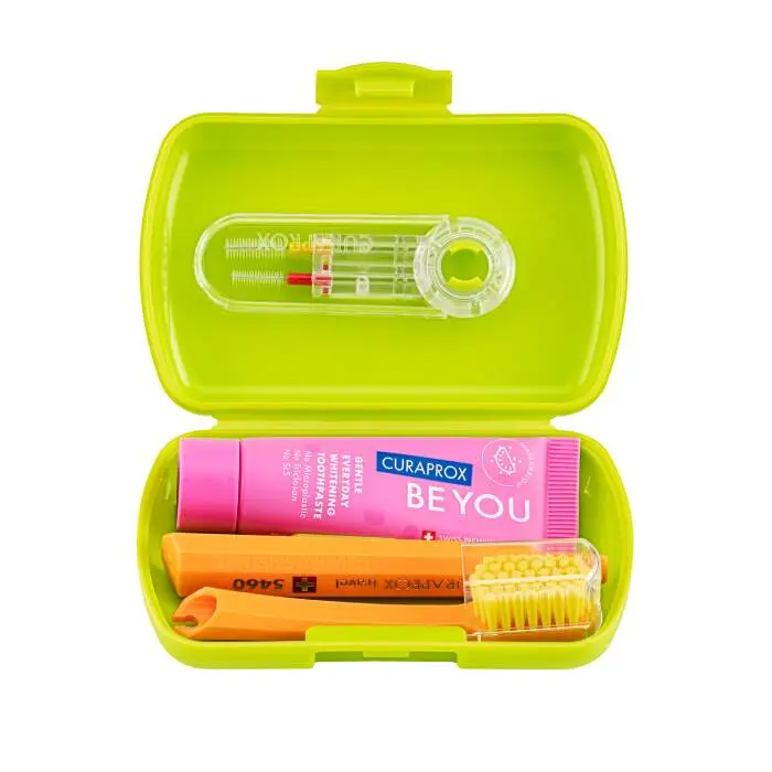 CURAPROX Travel set zelený new