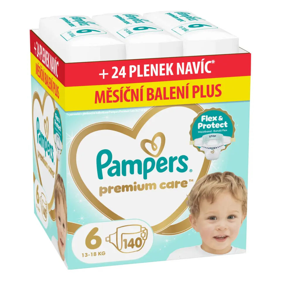 Pampers Premium Care 6 plenky 13-18kg 140ks