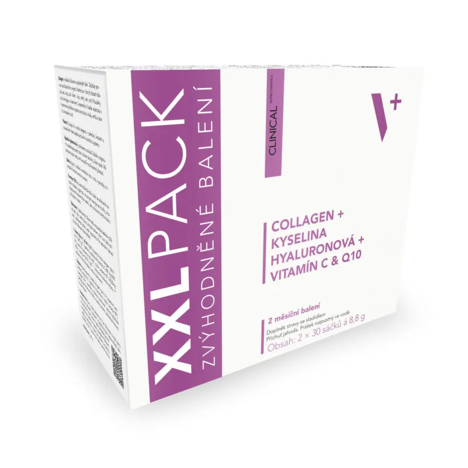 Clinical Collagen+k.Hyal.+vit.C&Q10 jahoda 60x8.8g
