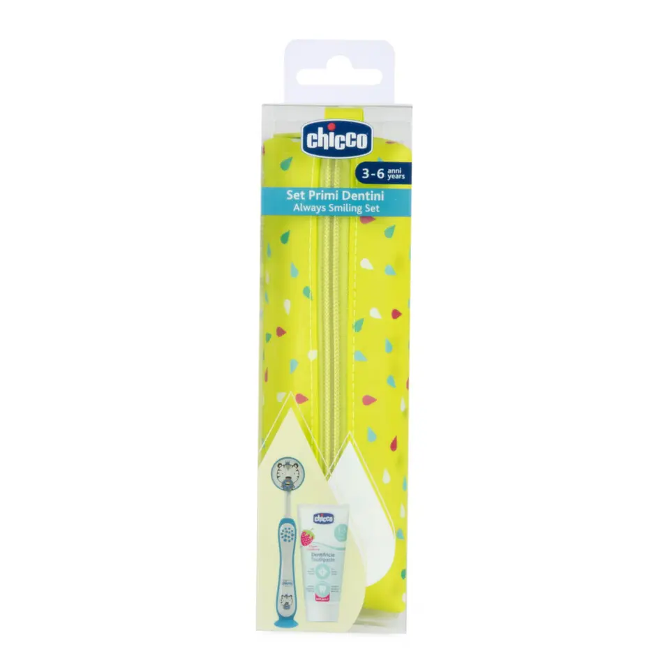 Chicco Tiger sada pasta+kartáč+pouzdro