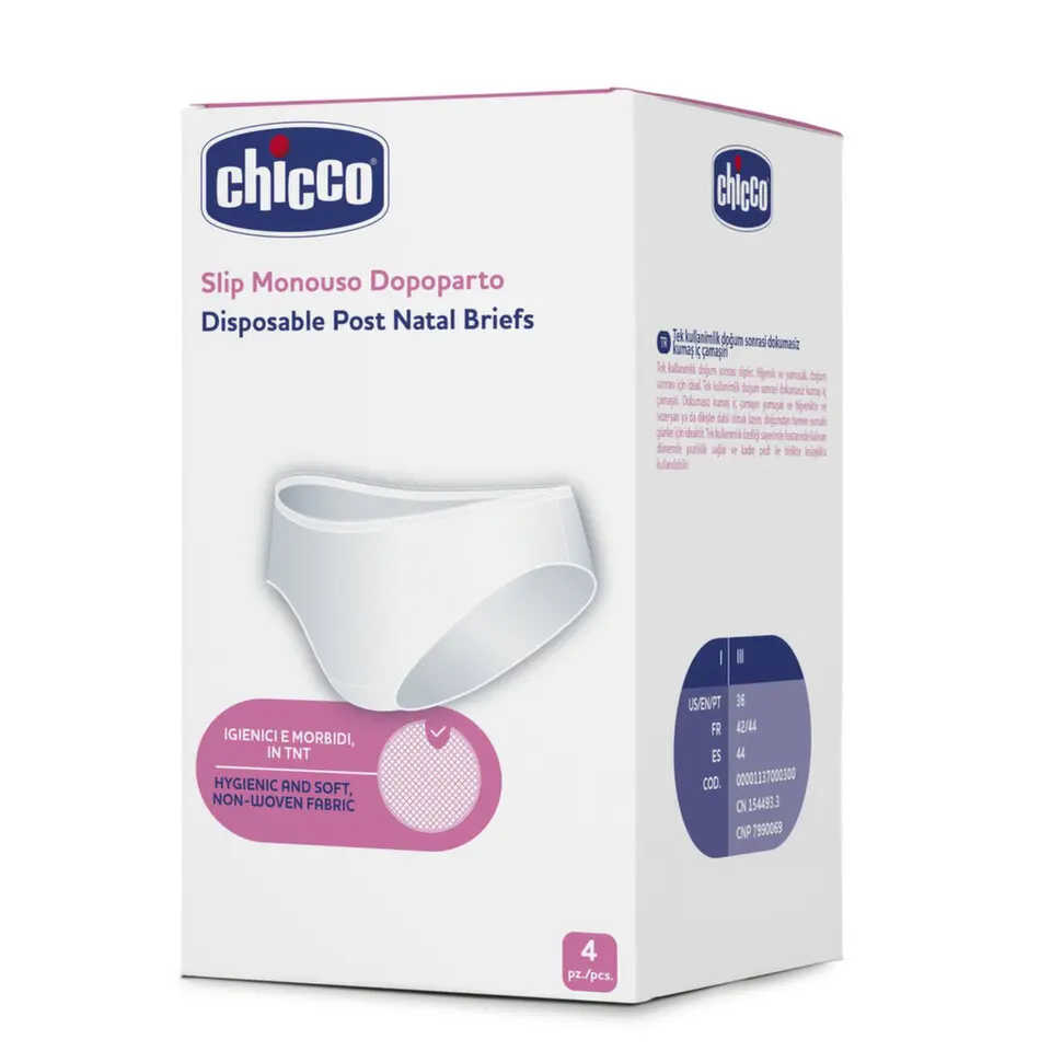 Chicco kalhotky jednorázové po porodu 4 ks