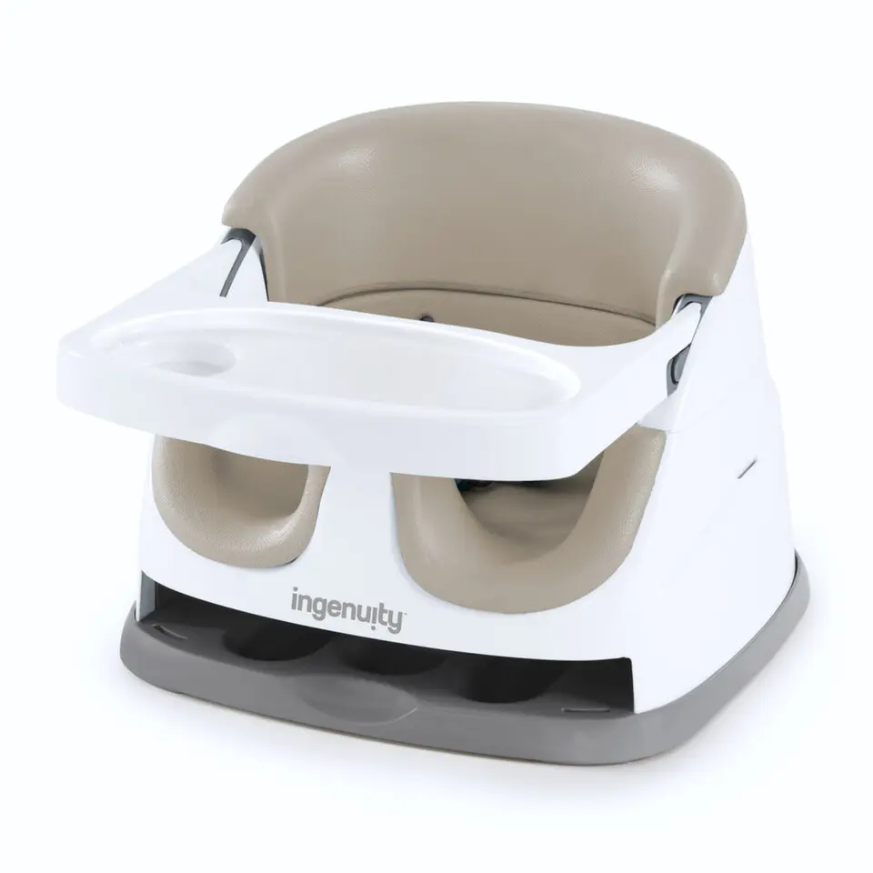 INGENUITY Jídelní židlička na židli 2v1 Baby Base Cashmere 6m+ do 22 kg