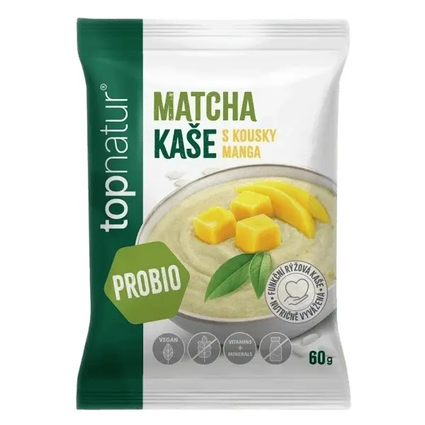 TOPNATUR Probio kaše Matcha s mangem, 60g