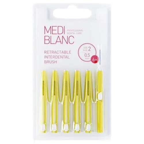 Mediblanc Mezizubní vysouvací kartáčky 0,5 mm 6 ks