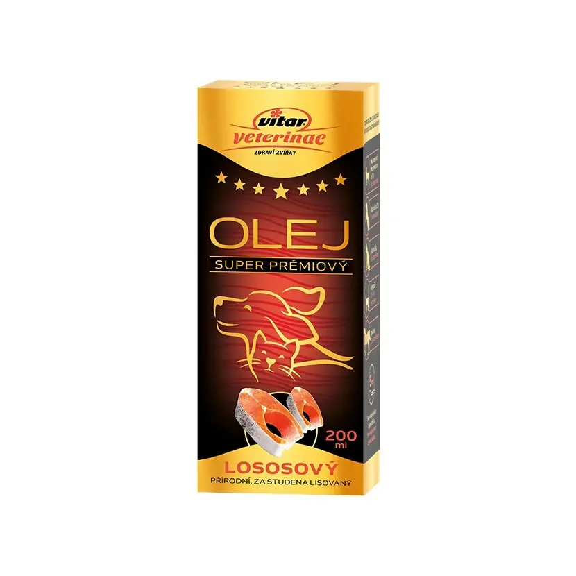 Vitar Veterinae lososový olej 200ml
